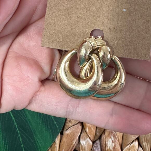 BOGO FREE GOLDEN 90s knocker earrings - Picture 6 of 6
